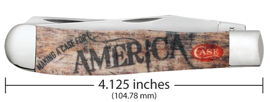Case "Making A Case For America" CCI White Synthetic Trapper (10846)