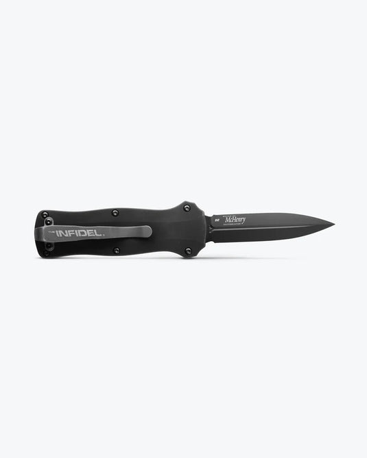 Benchmade Mini Infidel® OTF Auto, Black Aluminum, D2 (3350BK)