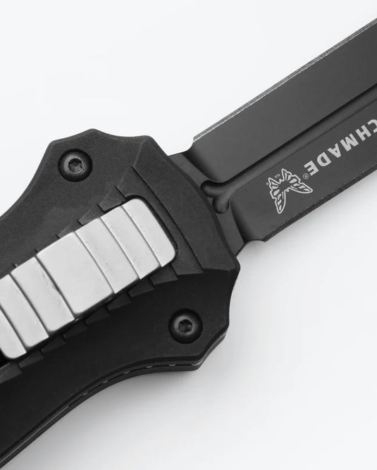 Benchmade Mini Infidel® OTF Auto, Black Aluminum, D2 (3350BK)