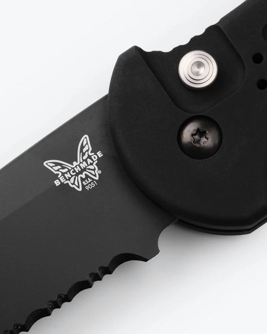 Benchmade AFO II Auto, Black Aluminum, 154CM Serrated (9051SBK)