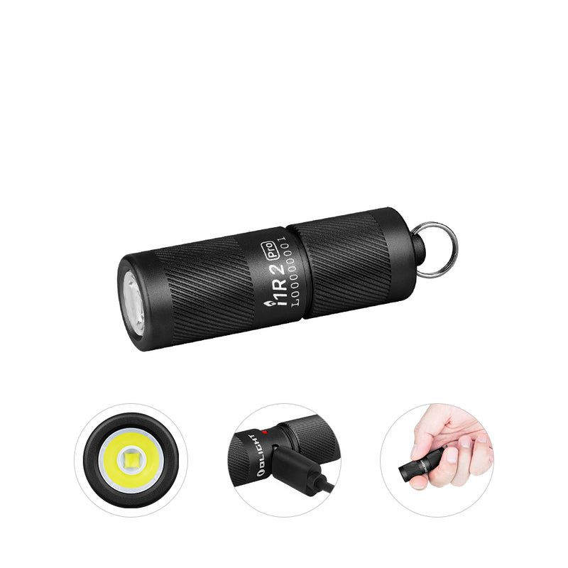 Load image into Gallery viewer, Olight i1R2 Pro, Keychain Flashlight, Black
