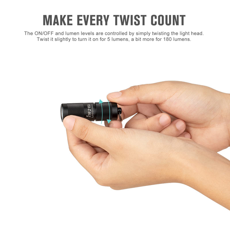 Load image into Gallery viewer, Olight i1R2 Pro, Keychain Flashlight, Black
