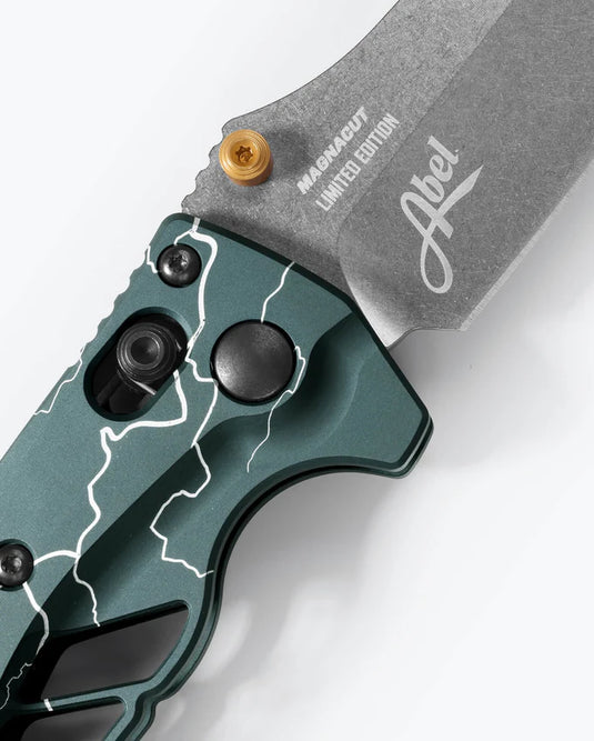 Benchmade + Abel Mini Adira™ Limited Edition Dark Waters Lightning Fade Aluminum (18065-ABEL1)