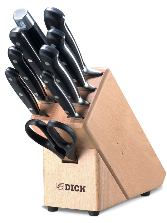 F. Dick Premier Plus Wooden Knife Block, 9 Pieces (8807000)