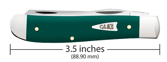 Case Spruce Green Smooth Synthetic Mini Trapper (64531)