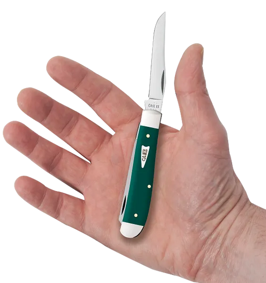 Case Spruce Green Smooth Synthetic Mini Trapper (64531)
