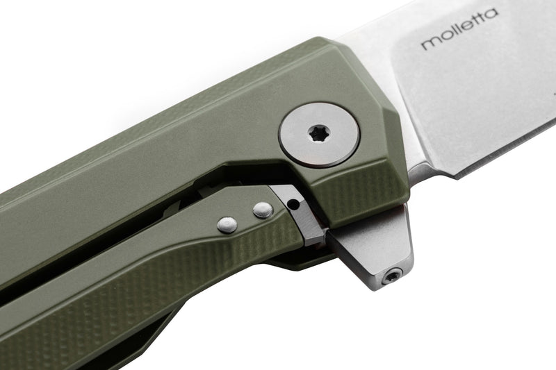 Load image into Gallery viewer, lionSTEEL® Myto Aluminum, M390 Stonewashed, Green (MT01AGS)
