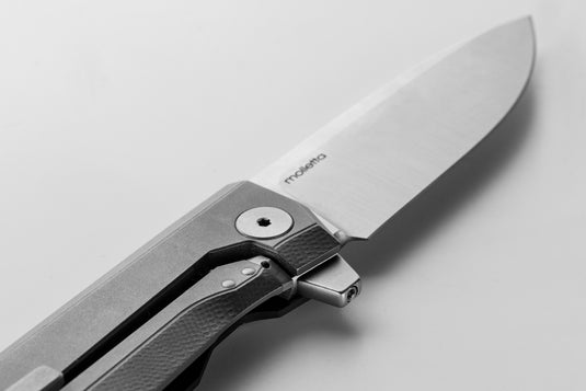 lionSTEEL® Myto Carbon Fiber Titanium, M390 Satin Finish (MT01CF)