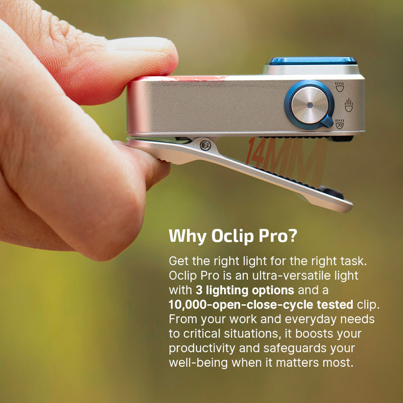 Cargue la imagen en el visor de la galería, Olight Oclip Pro Clip-On Flashlight, Stars &amp; Stripes Edition
