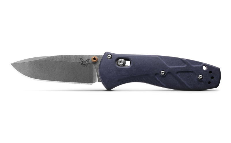 Load image into Gallery viewer, Benchmade Mini Barrage® AXIS Assist Blue Canyon Richlite (585-03)
