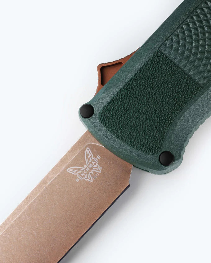 Load image into Gallery viewer, Benchmade Shootout® OTF Auto, Taiga Green Grivory®, Z-Wear® (5371FE-2601)
