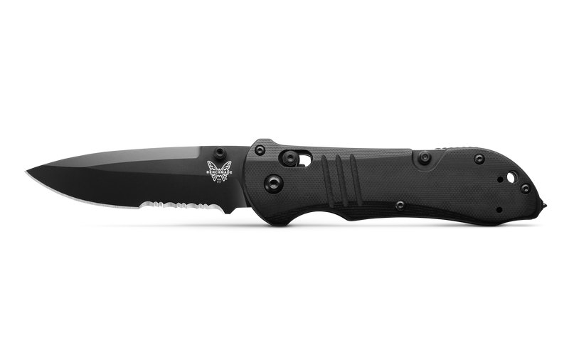 Load image into Gallery viewer, Benchmade Triage® AXIS Lock Black G10 Drop-Point Serrated (917SBK)
