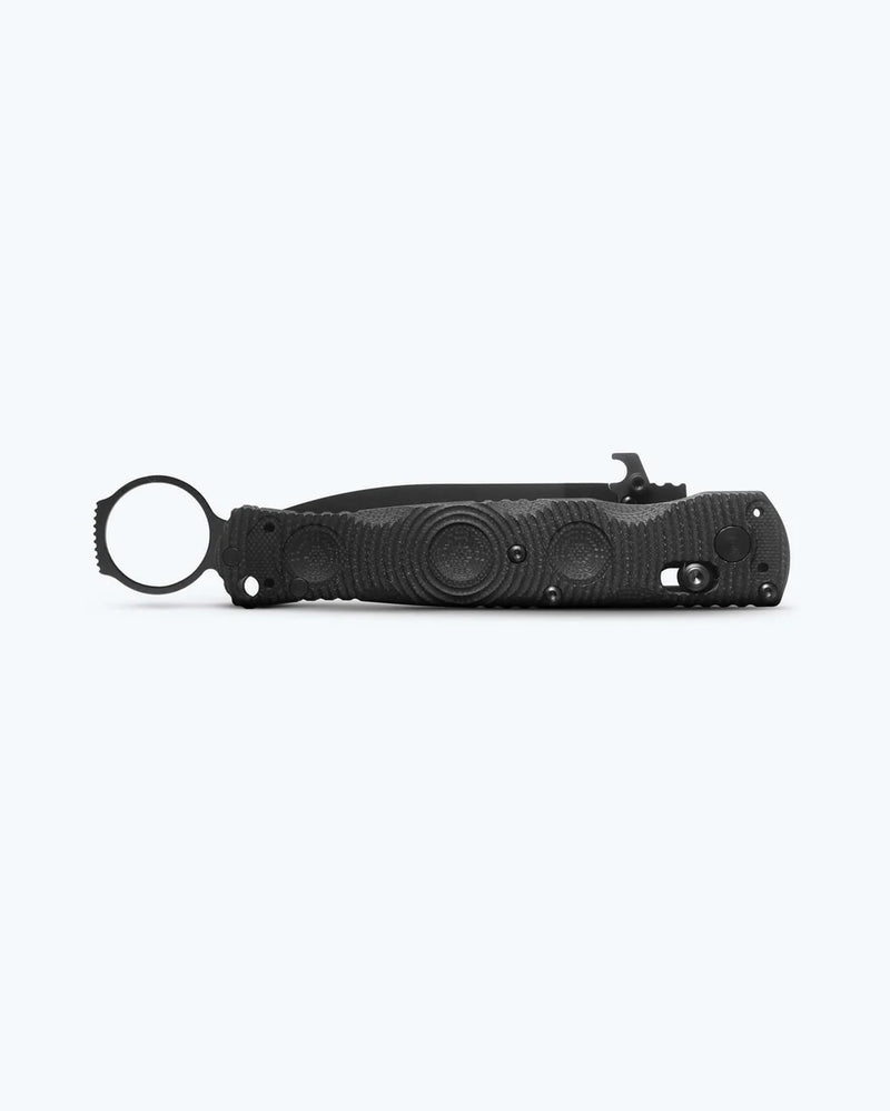 Cargue la imagen en el visor de la galería, Benchmade Mini SOCP® Folder AXIS Lock Black G10 Serrated S30V (393SBK) - COMING SOON!
