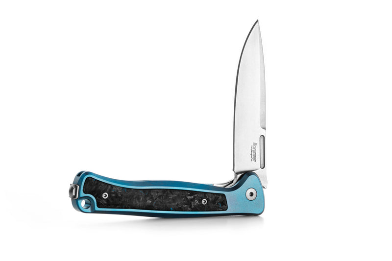 Load image into Gallery viewer, lionSTEEL® Skinny Titanium - Blue / Stonewashed, MagnaCut (SK01BL)
