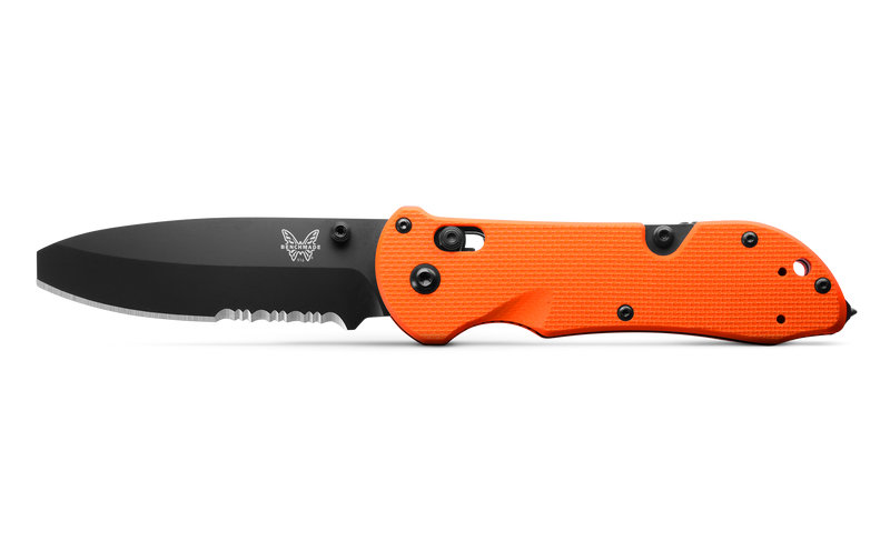 Load image into Gallery viewer, Benchmade Triage® AXIS Lock Orange G10 Opposing Bevel w/ Rescue Hook Serrated (916SBK-ORG) - DISCONTINUED
