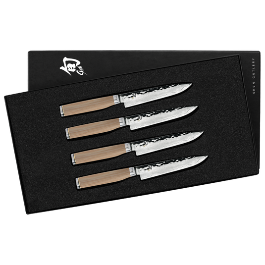 Shun Premier Blonde 4 Pc. Steak Knife Set (TDMS0400W)