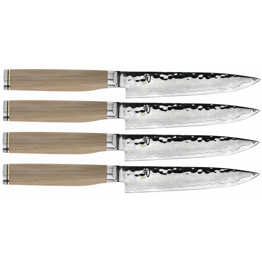 Shun Premier Blonde 4 Pc. Steak Knife Set (TDMS0400W)