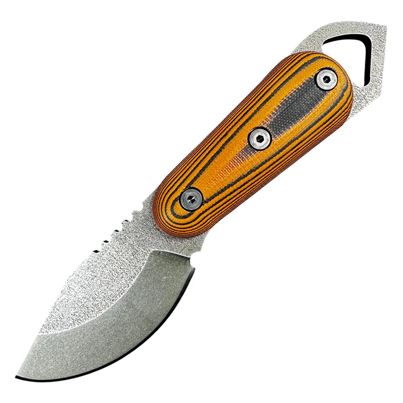 Load image into Gallery viewer, Shed Knives 2026 Skur, Orange &amp; Black Layered G-10 (SK26SKSO)
