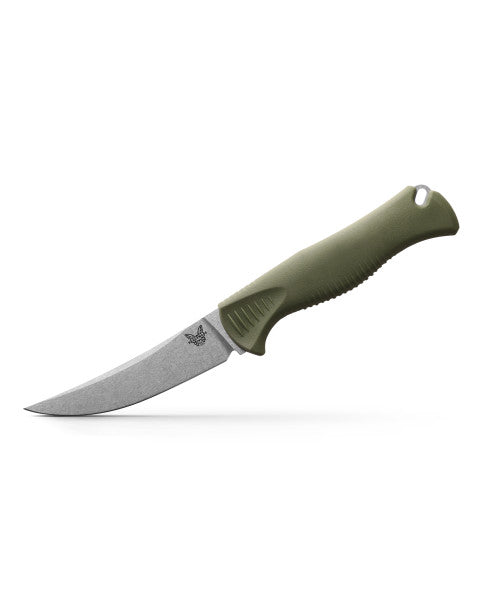 Load image into Gallery viewer, Benchmade Meatcrafter® 4&quot; Fixed Blade Dark Olive Santoprene (15505)
