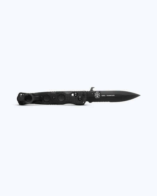 Benchmade Mini SOCP® Folder AXIS Lock Black G10 Serrated S30V (393SBK) - COMING SOON!