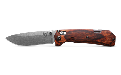 Benchmade Grizzly Creek AXIS Lock Knife with Hook, Wood (15060-2)