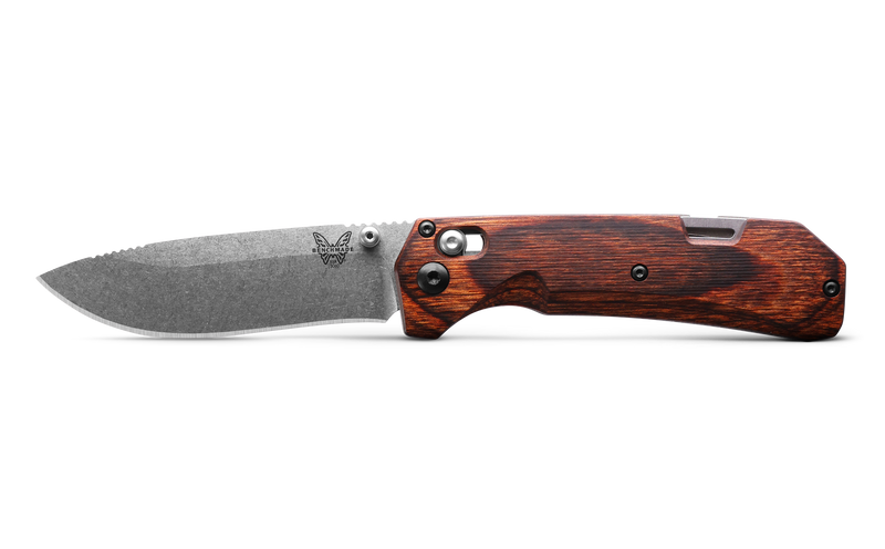 Load image into Gallery viewer, Benchmade Grizzly Creek AXIS Lock Knife with Hook, Wood (15060-2)
