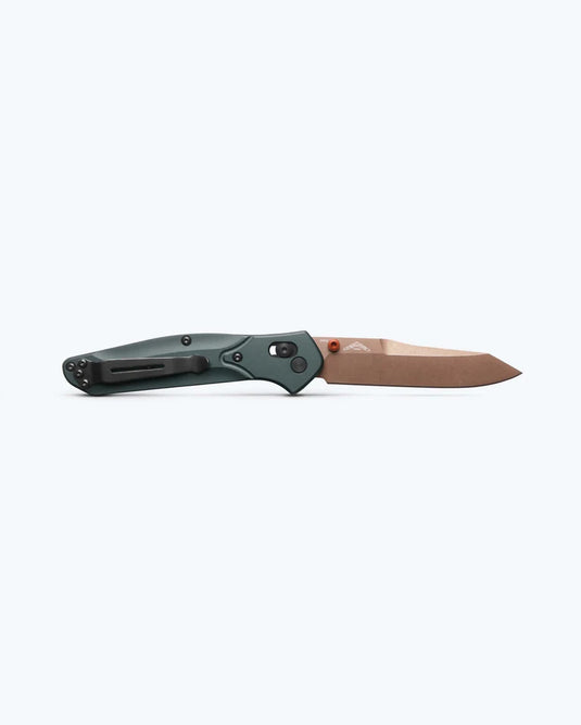 Benchmade Osborne AXIS Lock Reverse Tanto Taiga Green Aluminum (940FE-2601)