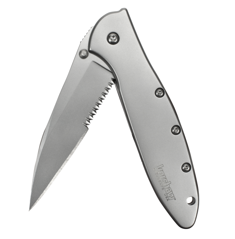 Load image into Gallery viewer, Kershaw® Leek Silver Serrated (1660ST)
