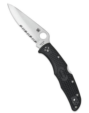 Spyderco Endura 4 Lightweight Black Partially Serrated (C10PSBK)