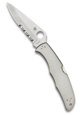 Spyderco Endura 4 Stainless Steel Partially Serrated (C10PS)