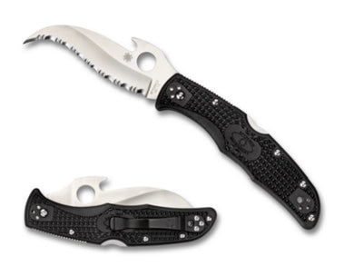 Spyderco Matriarch 2 Black Emerson Opener Serrated (C12SBK2W)