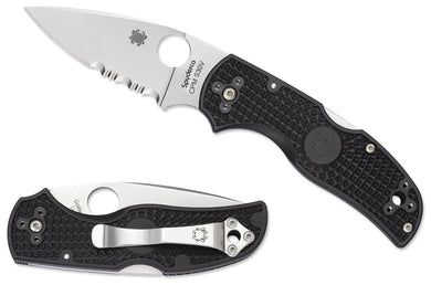 Spyderco Native 5 Lightweight Black Partially Serrated (C41PSBK5)