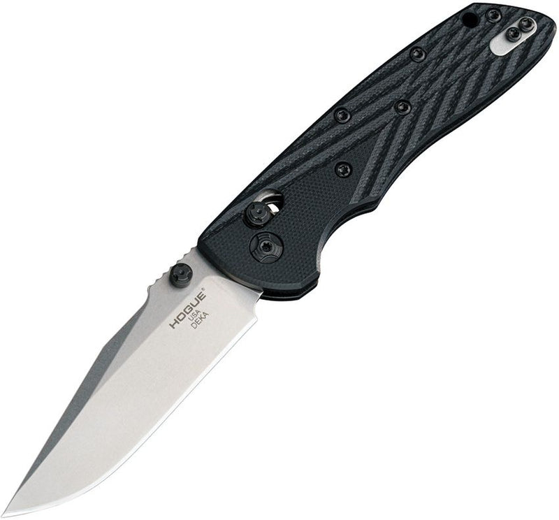 Load image into Gallery viewer, Hogue Deka ABLE Lock Stonewash Clip Point Black G10 (HO24279)
