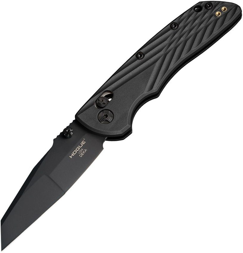 Load image into Gallery viewer, Hogue Deka ABLE Lock CPM-MagnaCut Black Wharncliffe Black Polymer (HO24366)
