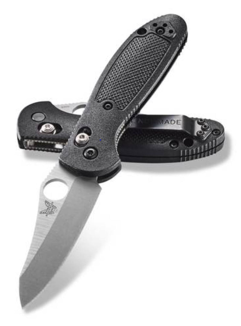 Load image into Gallery viewer, Benchmade Mini Griptilian® AXIS Lock Thumb Hole Black (555-S30V)
