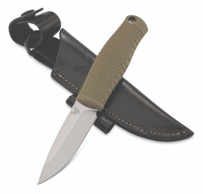 Load image into Gallery viewer, Benchmade Puukko Fixed Blade Ranger Green Santoprene® (200) - DISCONTINUED
