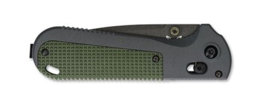 Benchmade Redoubt™ AXIS Lock Gray Grivory w/ Forrest Green Grip (430BK)