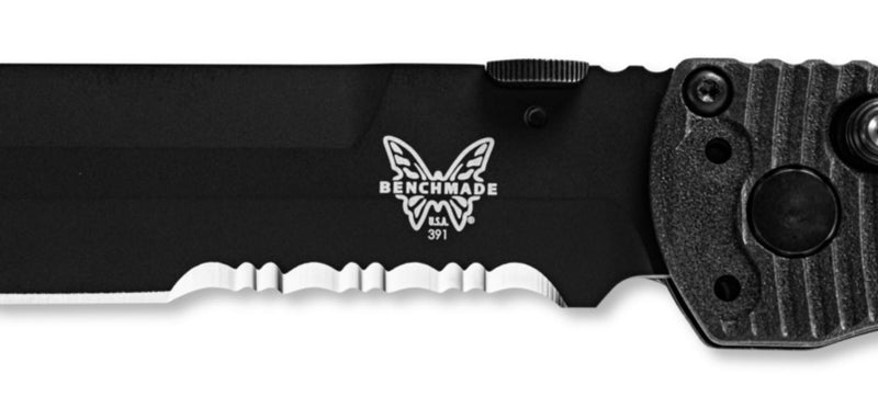 Cargue la imagen en el visor de la galería, Benchmade SOCP® Tactical Folder AXIS Lock CF-Elite Serrated (391SBK)
